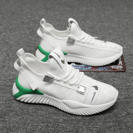 Men's Summer Trend Mesh Breathable Flying Woven Casual Shoes